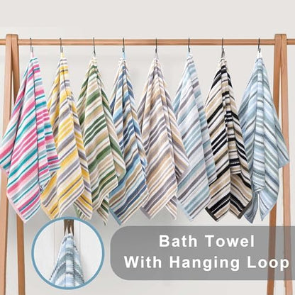 VOOVA & MOVAS Washcloths 6 Pack, Cotton Blend, 13x13 in, Blue