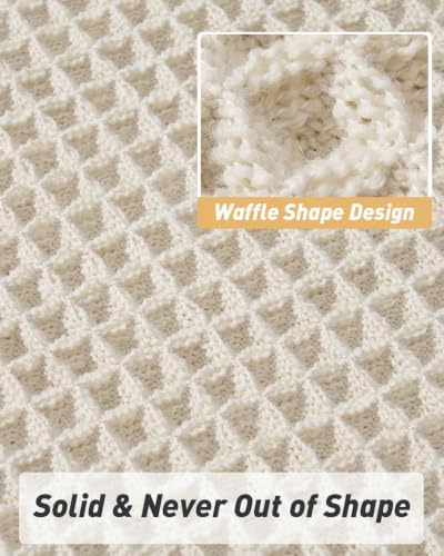 Upgraded Waffle Bath Mat Ultra Absorbent Non Slip Bathroom Mat, 24" x 36"