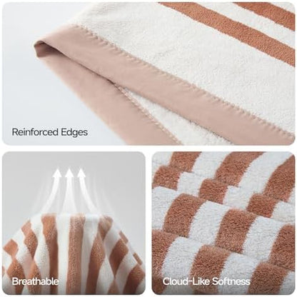 ecolook Microfiber Bath Towel Set of 2, Orange
