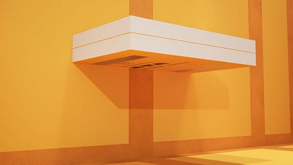 Floating Shower Bench Kit with Orange Waterproof Board - Original Shower Bench Bracket, Bath Bench Seat Bathroom Décor, Bathroom Accessories (10X60)
