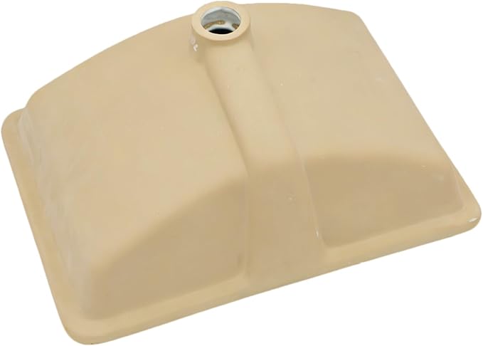 White Undermount Bathroom Sink 20.4"x14.4"Ceramic Basin | Modern Porcelain Under Counter Bathroom Vanity Sink, Interior Bowl 18.3" x 12.4", Rectangular Undermount Basin with Overflow