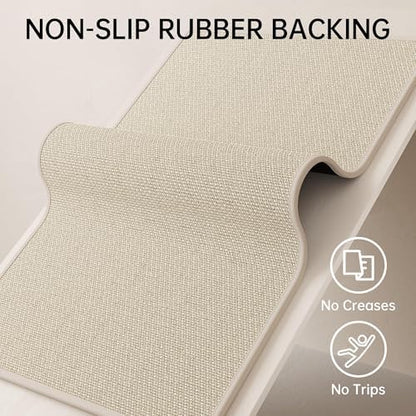 Mecko 24"x48" Bath Mat, Absorbent Quick Dry Bathroom Floor Mats Oatmeal