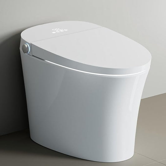 ST12P Smart Toilet, Bidet Toilet with ADA Height, Foam Shield & PlasmaClean Technology for Enhanced Comfort & Hygiene, Remote Control, Easy-clean