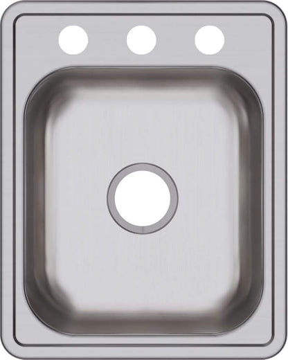 Elkay Dayton D117213 Single Bowl Top Mount Stainless Steel Bar Sink
