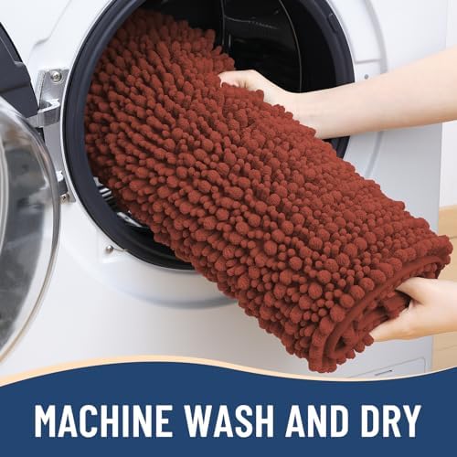 Arotive Bathroom Rugs Mat 30x20, Soft Absorbent Chenille Shaggy Bath Mat