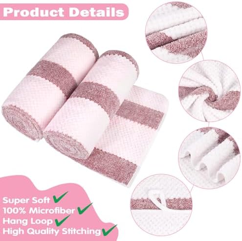 2-Pack Microfiber Bath Towels (27x54 Inches) - Ultra Soft & Quick Dry, 3X Absorbency, Lightweight for Gym, Yoga, Travel & Spa - Perfect for Home, Fitness & Post-Workout