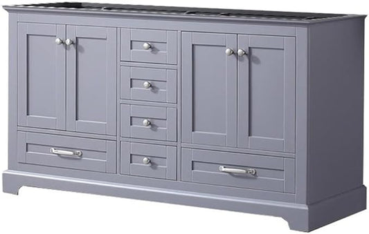 Dukes 60 in. W x 22 in. D Dark Grey Double Bath Vanity