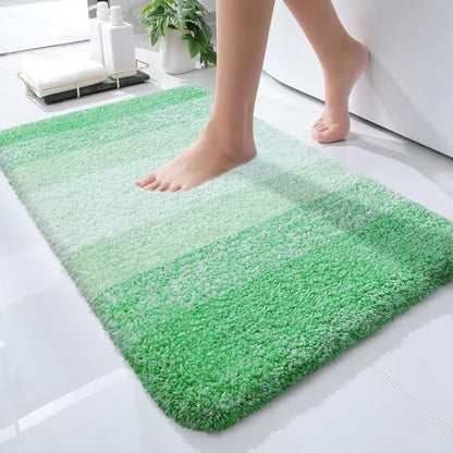 OLANLY Small Bathroom Rugs 24x16, Extra Soft Absorbent Microfiber Bath Rugs
