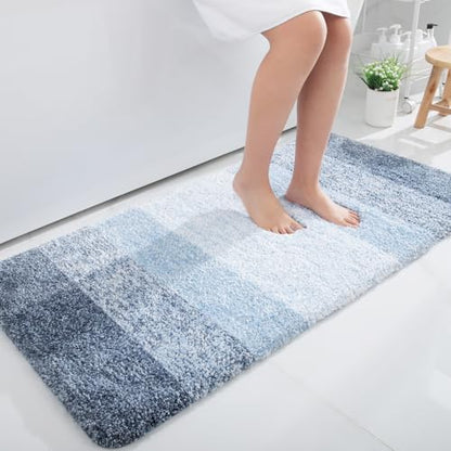 OLANLY Bathroom Runner Rug 45x27, Extra Soft Absorbent Microfiber Bath Rugs