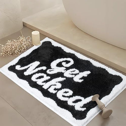 KOEXM Get Naked Bath Mat Cute Bathroom Rugs 16" x 24" Non-Slip