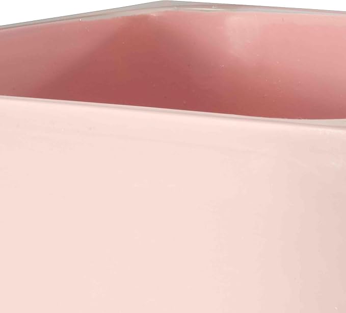 Izod - Wastebasket, Decorative Trash Can, Resin Home Accessories, Guest Bathroom, Dorm Room Essentials (Marina Collection, Pink)