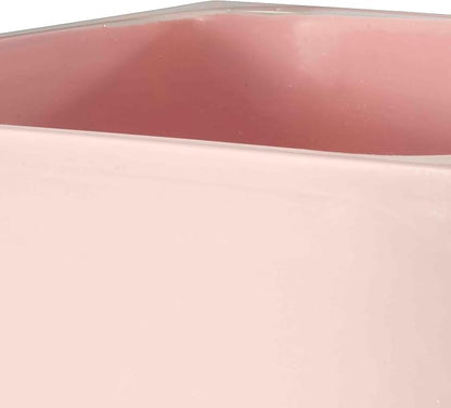 Izod - Wastebasket, Decorative Trash Can, Resin Home Accessories, Guest Bathroom, Dorm Room Essentials (Marina Collection, Pink)