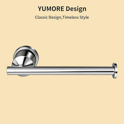 Bright Bathroom Hardware Set 4 Pieces,Towel Bar Set Stainless Steel Wall Mounted