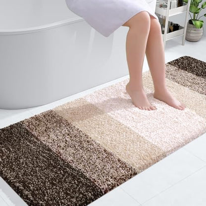 OLANLY Bathroom Runner Rug 59x24, Extra Soft Absorbent Microfiber Bath Rugs