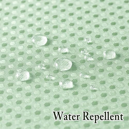 Gibelle No Hook Cloth Mint Green Shower Curtain with Liner, 36x74