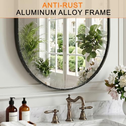 Oval Bathroom Mirror, 2 Pack 20"x30" Black Vanity Mirror for Over Sink