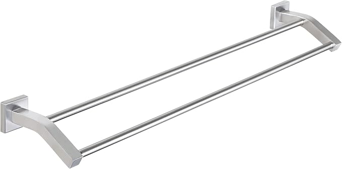 Alise Double Towel Bar,28" Towel Rack for Bathroom Wall Mount,Brush Nickel | SUS304 Stainless Steel Bathroom Towel Holder, Quick Drying Towel Hanger Towel Rod, Useable Length 26.9"