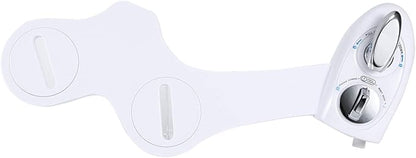 NonElectric Mechanical Bidet Toilet Seat With AdjustableWater Spray Attachment Single Retractable Self Nozzle, Rear and Feminine,Water
