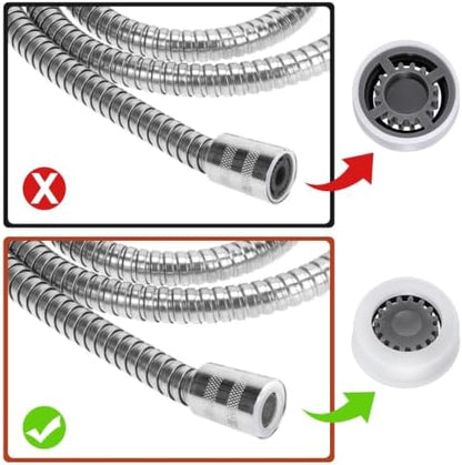 4Pcs Shower Flow Restrictor, Grey Water Flow Reducer Control Value