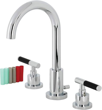 Fauceture FSC8921CKL Kaiser Widespread Bathroom Faucet with Pop-Up Drain, Polished Chrome