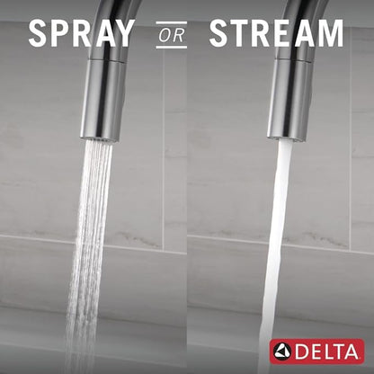 Delta Faucet Trinsic Touch Kitchen Faucet with Touchless Technology, Kitchen Faucet with Pull Down Sprayer, Brushed Nickel Kitchen Faucet, Touchless Kitchen Faucet, Arctic Stainless 9159TL-AR-DST