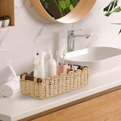 Bathroom Decor Basket for Toilet Paper Storage Baskets For Organizing