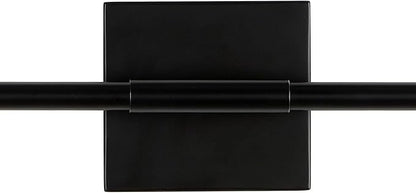 JONATHAN Y 28" Black Modern Dimmable Integrated LED Wall Sconce, Metal Vanity Light for Bathroom Mirror Bedroom Hallway, Sleek Hardwired Wall Lamp Fixture, 3000K (JYL7022C)