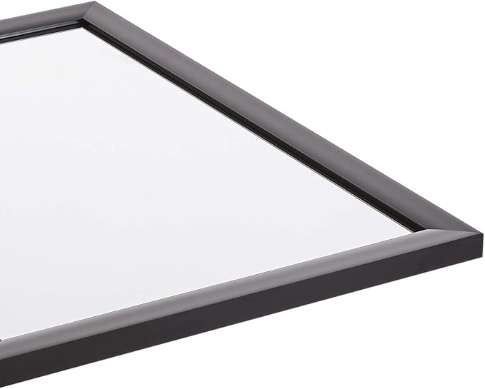 Amazon Basics Rectangular Wall Mount Mirror for Bedroom, Living Room, Entryway, Standard Trim, 20" x 28", Black