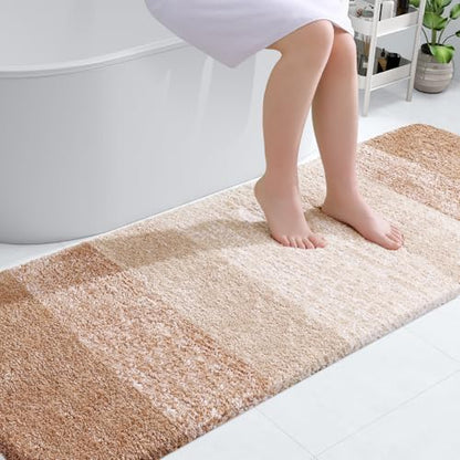 OLANLY Bathroom Runner Rug 70x24, Extra Soft Absorbent Microfiber Bath Rugs