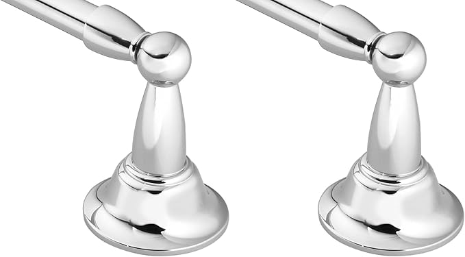 Moen DN6818CH Sage Inspirations 18-Inch Towel Bar, Chrome (Pack of 2)