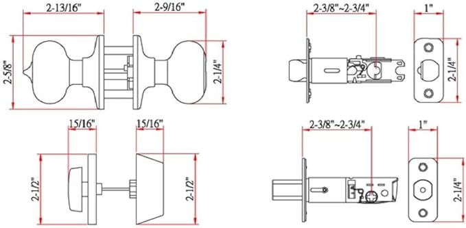 Design House 701813 Cambridge 2-Way Adjustable Deadbolt and Entry Door Knob, Oil Rubbed Bronze