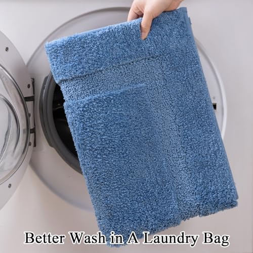 SHACOS Soft Microfiber Bathroom Rugs Set 2 Pieces with Toilet Rug