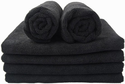 GREEN LIFESTYLE 96 Pack Black Pack Hand Towels 16 x 27 Premium Spa Quality, Super Soft and Absorbent for Gym, Pool, Spa, Salon and Home