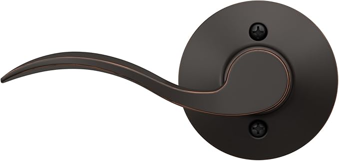 Schlage F170 ACC 716 RH Right Handed Accent Door Lever, One Sided Non-Turning Dummy Door Handle, Aged Bronze