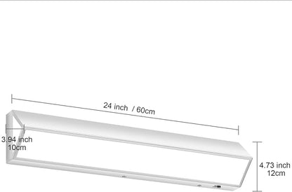 LED Modern Bathroom Vanity Light Fixtures (24-Inch, 5CCT, Dimmable), Modern Acrylic Bathroom Wall Lighting Fixtures Over Mirror, Chrome