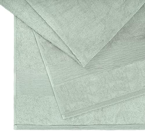 Belizzi Home Premium Cotton Oversized 2 Pack Bath Sheet 35x70-100% Pure Cotton - Ideal for Everyday use - Ultra Soft & Highly Absorbent - Machine Washable - Sea Green
