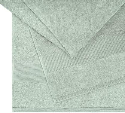 Belizzi Home Premium Cotton Oversized 2 Pack Bath Sheet 35x70-100% Pure Cotton - Ideal for Everyday use - Ultra Soft & Highly Absorbent - Machine Washable - Sea Green