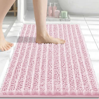 Arotive Bathroom Rugs Mat 30x17, Soft Absorbent Chenille Shaggy Bath Mat