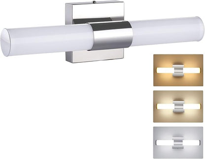TRLIFE Modern Dimmable Vanity Light, 3 Color Temperature LED Light, 8W Fixture Over Mirror (8W, 15.7inch)