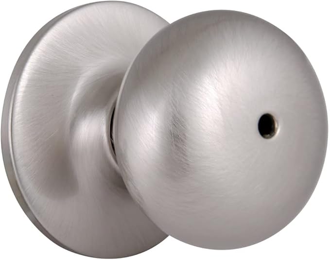 Design House 753319 Cambridge 2-Way Adjustable Privacy Door Knob, Satin Nickel