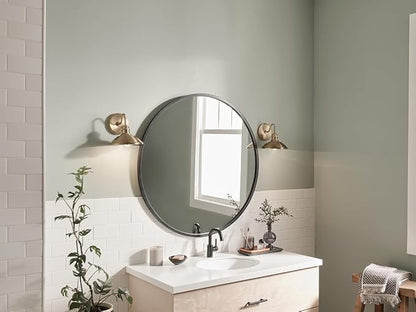 Kichler Clyde 1 Light Bathroom Vanity in a Rich Champagne Bronze Finish, for Bathrooms, (7.25" H x 7.5" W x 8.25" Ext.), 45943CPZ
