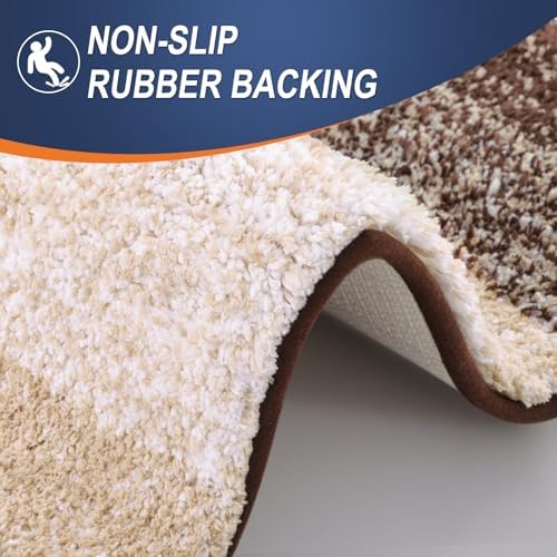 OLANLY Bathroom Runner Rug 70x24, Extra Soft Absorbent Microfiber Bath Rugs