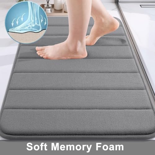 Buganda Memory Foam Bath Mat 31.5 x 20, Ultra Soft Absorbent Bathroom Rugs
