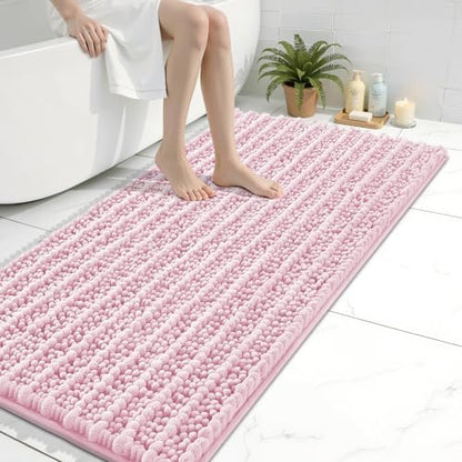 Arotive Bathroom Rugs Mat 44x24, Soft Absorbent Chenille Shaggy Bath Mat