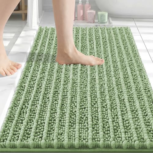 Arotive Bathroom Rugs Mat 34x21, Soft Absorbent Chenille Shaggy Bath Mat