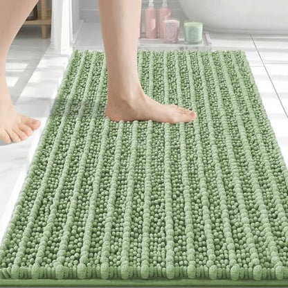 Arotive Bathroom Rugs Mat 34x21, Soft Absorbent Chenille Shaggy Bath Mat
