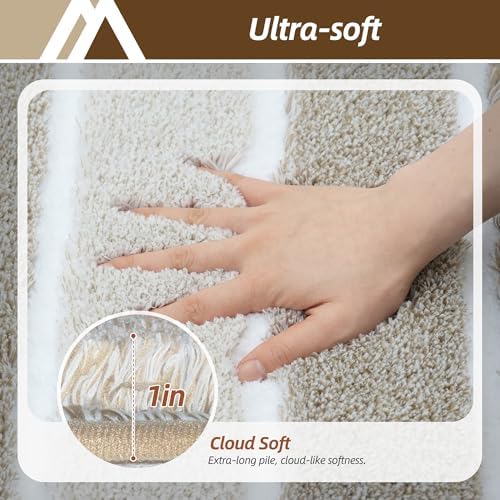 COSY HOMEER Bathroom Rugs 24x17, Ultra Soft Absorbent Bath Mat
