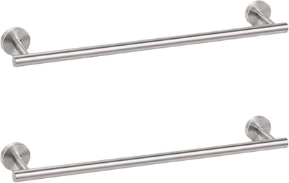 16 Inch Brushed Nickel Bathroom Towel Bar, 2 Pieces Towel Racks for Bathroom SUS304 Thicken Stainless Steel Towel Holder