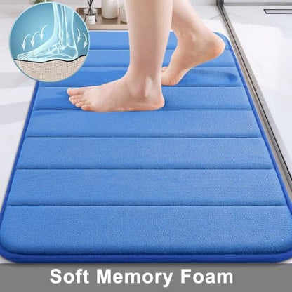 Buganda Memory Foam Bath Mat 24 x 16, Ultra Soft Absorbent Bathroom Rugs