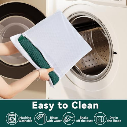 Triohero Bathroom Rugs Non Slip Washable, Super Absorbent Thin Bath Mat Small Quick Dry Low Pile Bathroom Rug, Dark Green 20"x30"